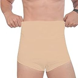 Men Tummy Tucker Waist Cincher Seamless Shapewear Slimming Shaper Briefs-image-4