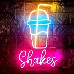 SG PRINT Shakes Neon Signs | Shakes Shop Neon Signs | Shakes Neon Light | Neon light | Shakes Neon Sign Light | Home Decor | Wall Decor| Room Decor(12x18)-picture-27