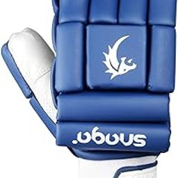 Snaga 20-20 Cricket Gloves, Protective Batting Gloves with Padded Fingers (Blue, Boy)-image-31