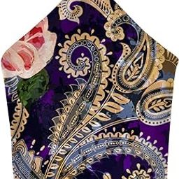Purple and Pink Rose Floral Printed Italian Pocket Square for Men and Boys, for traditional Indian Wear like Bandhgala and Modi Jacket-image-87
