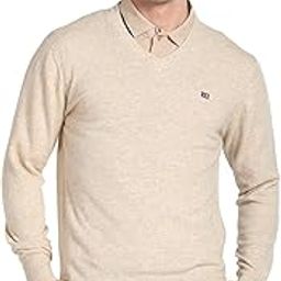 Men's Wool Casual V-Neck Sweater-image-78