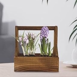 ATORSE Wooden Planter Pot Practical Simple Stable Plant Pot for Desktop Office Yard-image-52