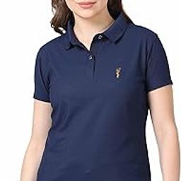 Women's Premium Polo T-Shirt, Regular Fit | Odour Resistant | Wrinkle Free | Quick Dry | Stretchable | Lightweight | Breathable | Sustainable | Anti-Static | Feather Touch Feel-image-5
