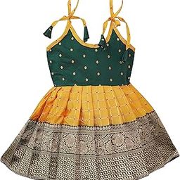 South Indian Traditional Pattu Pavadai Tapeta Silk Lehenga Choli-image-81