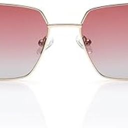 Red Square Metal Polarized Sunglasses for Women(M285RD2PV)-image-58