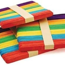 olourful/Multicolour Ice-Cream Sticks for Art/Craft/DIY Activities (Pack of 300)-image-40