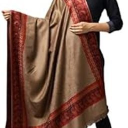 Multicolor Women Bridal Wear|Pure Wool Shawl| Shawl For Women|Size 40 * 80| Warm Woolen Winters Styles | NY0224-image-82