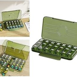Oblivion Pill Medicine Organizer 1 Pc – 21 Days Tablet Box, Pills Box for Medicine Daily Use & Portable, Compact Plastic Tablets Case for Travel, Vitamins & Medication Reminder Storage Case-26