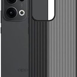 Kapa Matte Wave Grip Back Cover for Oppo Reno 13 5G | Ultra Slim [with Metal Buttons] Frosted Back Case (Grey)-3