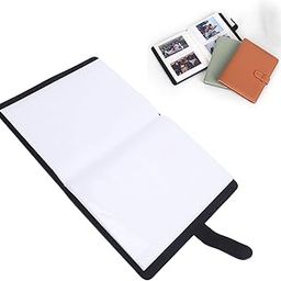 80 Pockets Photo Album for WIDE400/300/210 Instant Camera Film, Retro PU Leather Photo Album Wallet PU Leather Photo Album for 5Inch Photos (Black)-image-40
