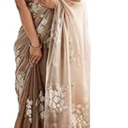 Women's Jimmychoo Embroidery Work Saree With Unstitched Blouse Piece-picture-39