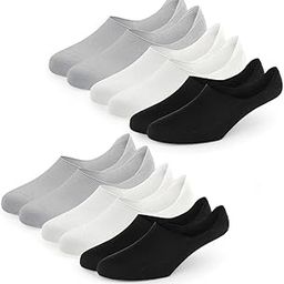 6 Pairs Premium Loafer/No Show Anti Slip Free Size Cotton Socks for Men's and Women's-36