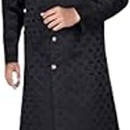 Men's Ethnic Wear Black Traditional Indo Western Set (L Size) - Stylish Kurta and Dhoti with Elegant Design, Ideal for Festive Occasions and Special Events, Comfortable and Trendy Fit-image-34