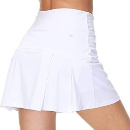 Girls Tennis Court for Pickleball, Badminton, Running, Golf, Girls Pleated Skirt with Inner Shorts-image-45