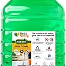 Herbal Strategi Floor Cleaner - Lemongrass, Pine Oil, Natural, Vegan and Eco-Friendly | Natural Disinfectant Kills 99.9% germs | Insect Repellent with 100% Herbal Actives | Baby and Pet Safe | 5L-image-10