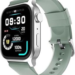Fire-Boltt Rise Smart Watch, 1.85" HD Display, Metal Body with Bluetooth Calling, Rotating Crown, AI Voice Assistant, 120 Sports Modes, Neon UI, SpO2 & Heart Rate Monitoring (Ice Grey)-5