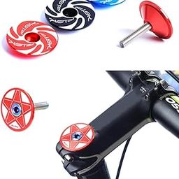 Meadawgs® CNC Bicycle Road Mountain Bike 28.6mm Headset Stem Top Cap Black Star-image-82