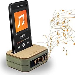 XSOURCE Wooden Mobile Stand with Speaker Amplifier Multifunctional Mobile Phone Holder Electricity Free Natural Sound Amplifier & Mobile Sound Enhancer Multipurpose Phone Stand & Docking Station (2)-4