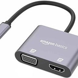 Amazon Basics 2-in-1 USB C to HDMI and USB A Adapte, USB C Male to USB 3.0 Female Adapter-10