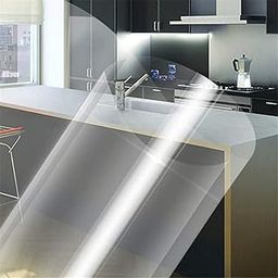 SUNBIRD Peel and Stick Self Adhesive Removable Waterproof Countertop Paper Contact Paper for Cabinet Countertop Furniture Kitchen Vinyl Film (12 X 50, Transparent Film)-image-52