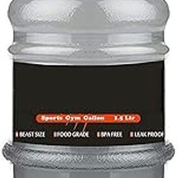 Rhonnium® XLI-34 Sports Gallon Bottle 1.5 L with Mixer Ball and Strainer 600ML Tritan Black-image-71