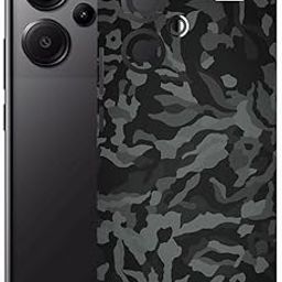 AtOdds - REDMI Note 13 PRO Plus 5G Mobile Skin Wrap - Back & Camera Protection - Black Camo Lamination-image-57