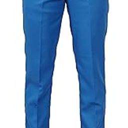 Classic Men's Formal Trousers, Tapered Fit, Flat Front-picture-38