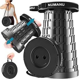 NUMANU 2024 Upgraded Collapsible Stool, Portable Folding Stool Max 620lb, Height Adjustable Retractable Telescopic Seat, Travel Chair, Foldable Camping Seat or Footrest Gift for Outdoors-image-39