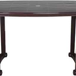 Prima 5000 Center Dining Table for Home, Office & Outdoor Weather Brown Color-picture-3