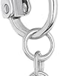 Fake Belly Button Rings for Women & Girls – Clip-On Non-Piercing Navel Rings, 316L Stainless Steel Heart & Evil Eye CZ Design, Hypoallergenic Belly Piercing Jewelry – Silver-image-58