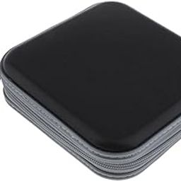 MERISHOPP®40 Disc CD Wallet DVD Case Storage Holder Bag Carry Protector PVC Black-image-6