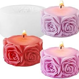 Rose Flower Candle Mold Silicone Pillar Mould for Candle Making Molds Resin Art and Crafts Soap Moulds-image-21