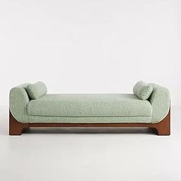 LEGACY OF COMFORT Elegance Defined Day Bed Sofa with 2-Seat Design Lounger Ottoman Bench for Living Room & Bedroom (Elegance Daybed, Green)-image-52