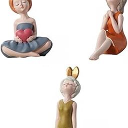 ATORSE 3X Nordic Girl Figurine Statue Resin Art Sculpture for Desktop Home Decors|Home & Garden|Home D?©cor|Figurines-image-53