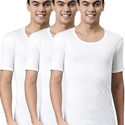 Men Solid White Vest RNS Pack of 3-image-10
