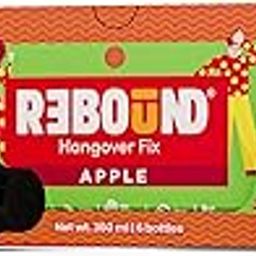 Rebound Apple Flavor Pack Of 6 (60ml) - Clinically Proven Anti- Hangover Drink | 100% Safe & Vegan | Natural Ingredients | Hangover Free Wake Up Next Day | Pocket Friendly | No Side Effects-image-85