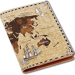 Printed Passport Case/Card/Travel Document Holder for Travel Use,Passport Cover Holder Sleeve,Passport Wallet Leather Brown-image-27