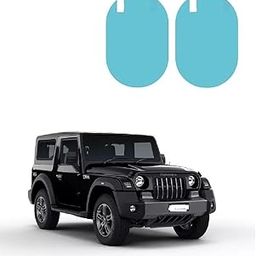 Car Side Mirror Protective Waterproof Anti-glare,Rainproof Anti-fog Film Set of 2 Pcs For Mahindra Thar 2020-image-90