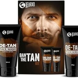 Beardo Ban the Tan Kit | Grooming kit for men | Detan Facewash for men with Coffee extracts & Vitamin E| Detan Face Scrub for Men | Gift Hamper | Gift for husband | Gift for boyfriend-5