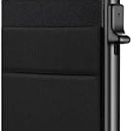 Aluminium Men and Women Pop Up Slim Card Wallet RFID Blocking with Money Pocket | Minimalist Credit Card Holder | Holds up to 10 Cards (Black)-49
