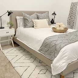 Elegant Linen Store Cotton 800 Thread Count 3 Piece Pinch Pleated Bed Runner Set, Decorative Bed Scarf, 1 Pinch Pleated Bed Runner and 2 Piece Cushion Cover (King Size, 102X25 Inches, Silver Grey)-image-23