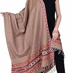 Multicolor Women Bridal Wear|Pure Wool Shawl| Shawl For Women|Size 40*80| Warm Woolen Winters Styles | KULLU Shawl |NY137-picture-11