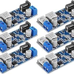 DC 9V-36V to 5V Buck Converter Module 5A Dual Output USB Voltage Regulator Board High Efficiency Step Down Transformer for Rduino Raspberry Pi Power Supply Pack of 6-2
