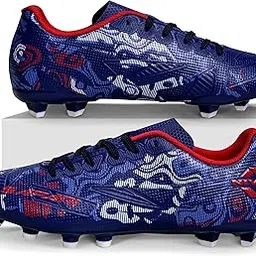 Nivia Safari Football Stud for Men, Conquer The Game with Precision and Superior Comfort, High-Performance Sports Shoes for Men, Dominate The Field and Secure Every Victory (Navy Blue/Red) Size-UK09-picture-5