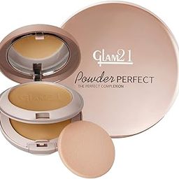 Glam21 Powder Perfect Complexion 2-in-1 Compact 24gm with Oil Control formula | Sweatproof | Flowy Matte Finish | Latte-03-picture-24
