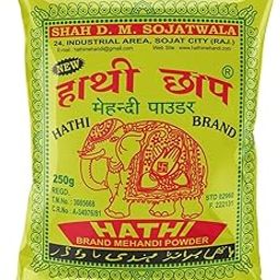 Hathi Brand Mehandi Powder, Natural Henna Powder, 250g-image-3