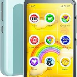 TIMMKOO 80GB Kids MP3 Player with Bluetooth and WiFi, Parental Controls, Pre-Installed Spotify, Spotify Kids, Audible, 4" Touch Screen MP4 Music Player Up to 1TB (Teal)-91