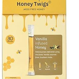Honey Twigs Vanilla Honey | 100% Pure&Natural Honey, 240gms (30 Sachets) | Perfect for Soothing and Calming the Body-picture-22