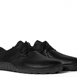 BaerShoes URBN Leder Executive Barefoot Shoes for Men & Women Grained Leather Shoes with BAER Sole for Maximum Flexibility (Black)-picture-40