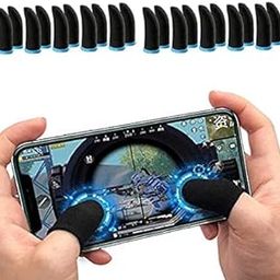 Red Champion Anti-Slip Finger Sleeve, Slip-Proof Sweat-Proof Professional Touch Screen Thumbs Finger Sleeve for PUBG Mobile Phone Game Gaming Gloves Free Fire Mobile Gaming Finger Sleeves Pair of -10-image-10